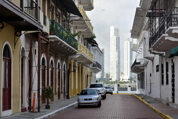 Rincones de la ciudad vieja de Panamá City, capital de Panamá