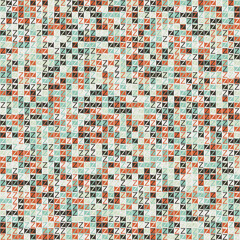 Fototapeta premium Abstract Geometric Pattern generative computational art illustration