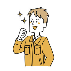 やる気に満ちた工務店の男性