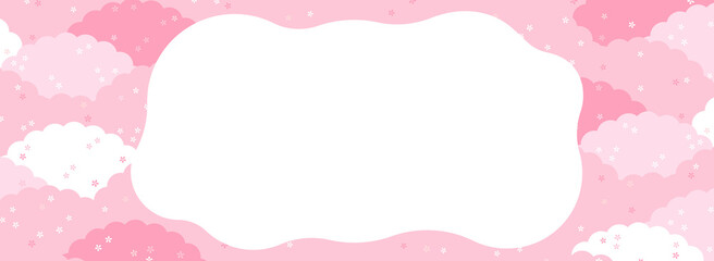 満開の桜　バナーテンプレート