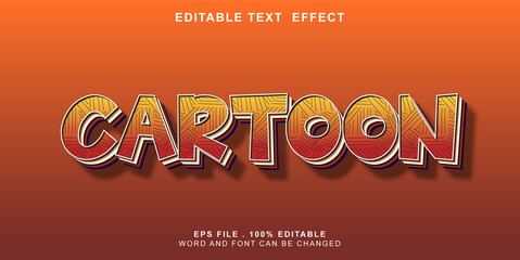 text effect editable cartoon
