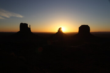 sunset in the mountains