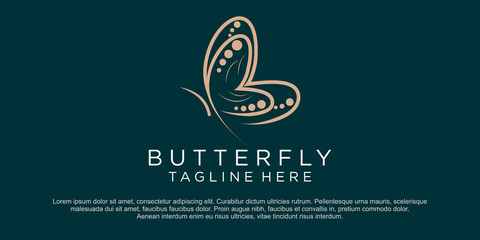  Butterfly Logo conceptual simple icon. Logo. Vector illustration