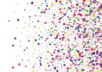 Blue Cartoon Circle Background. Surprise Square