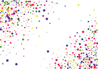 Purple Cartoon Dot Decoration. Festive Confetti