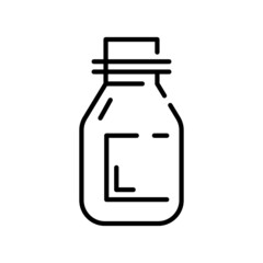 Pills flat icon. Vitamin pictogram for web. Line stroke. Isolated on white background. Vector eps10. Medicine preparat for health