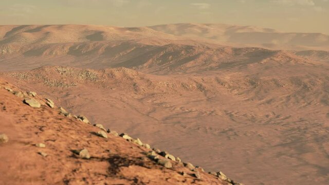 warm colored Sand dunes at sunset