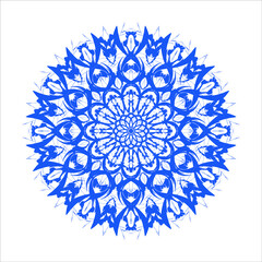 abstract blue snowflake