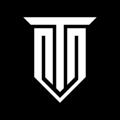 letter n t n monogram logo design