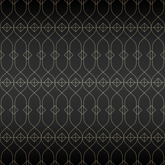 Fototapeta premium Vector retro seamless pattern. Minimalistic abstract texture. Repeating geometric. Background and wallpaper.