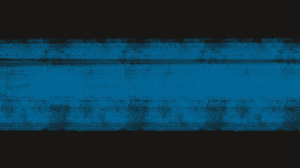 Painting art a blue band on black background