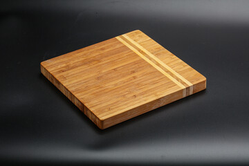 Wooden board for kitchen isolated