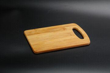 Wooden board for kitchen isolated