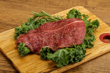 Raw beef steak for grill