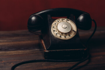 communication antique phone classic retro style technology