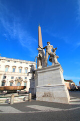 Fototapeta na wymiar Rome - Piazza del Quirinale