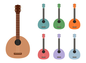 Guitar vector design illustration isolated on white background