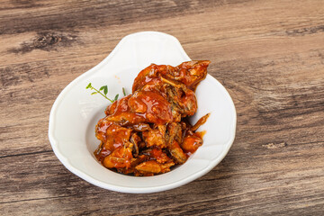 Canned anchovy in tomato sauce