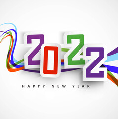 Happy new year 2022 card holiday background