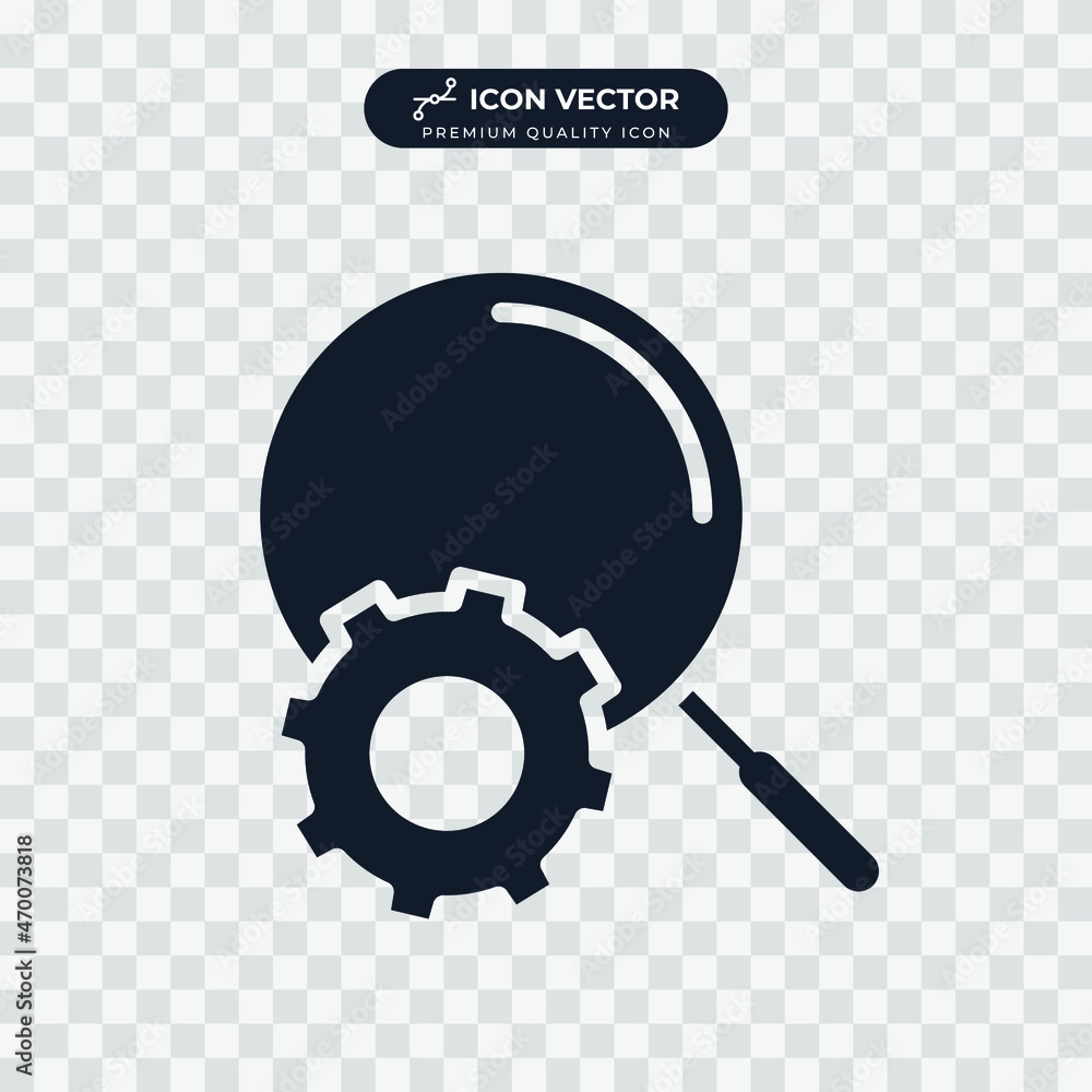 Poster optimization icon symbol template for graphic and web design collection logo vector illustration