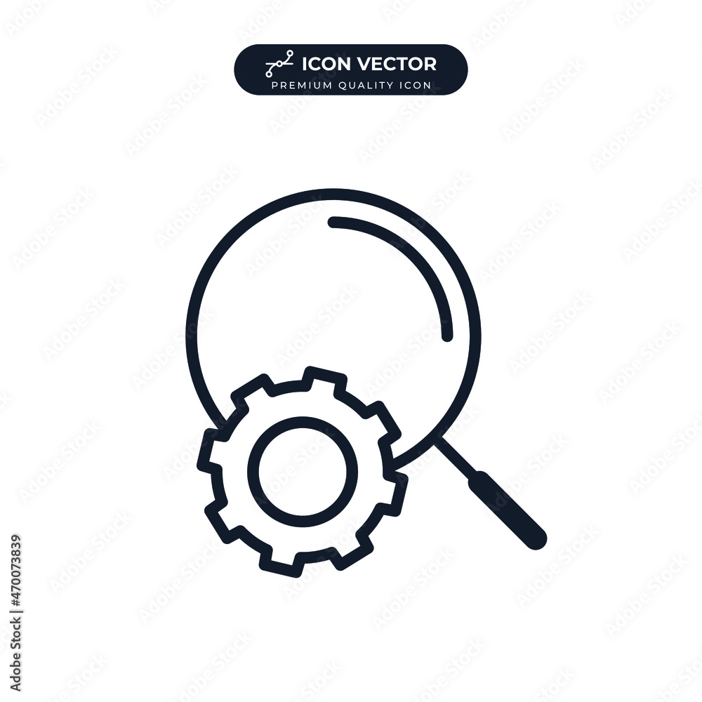 Poster optimization icon symbol template for graphic and web design collection logo vector illustration