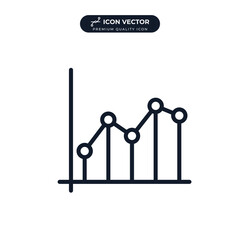 Graph analytics icon symbol template for graphic and web design collection logo vector illustration