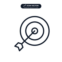 focus target icon symbol template for graphic and web design collection logo vector illustration