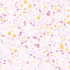 Terrazzo Texture Vector. Flooring Seamless Pattern