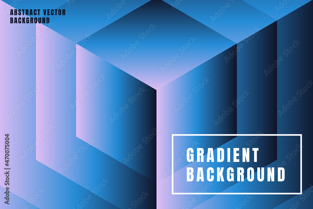 Poster vector illustration - trendy abstract creative minimalist prints and compositions with bright gradie