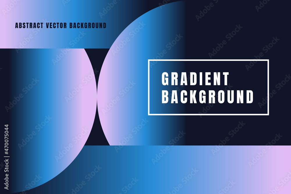 Poster vector illustration - trendy abstract creative minimalist prints and compositions with bright gradie
