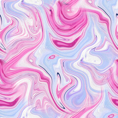 Seamless pattern with liquid and fluid marble texture, colourful pastel paint, mix colors, abstract background.