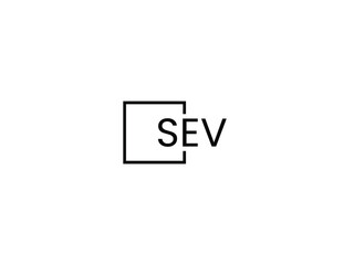 SEV letter initial logo design vector illustration