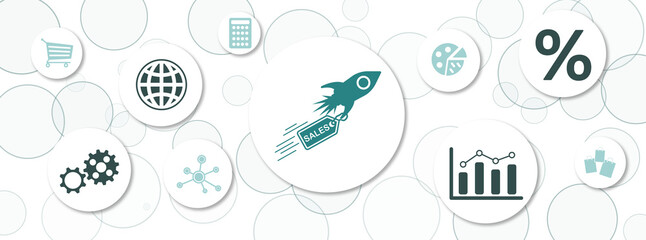 Concept of sales growth