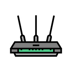 router electronic equipment color icon vector. router electronic equipment sign. isolated symbol illustration