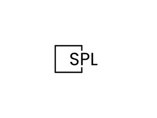 SPL letter initial logo design vector illustration