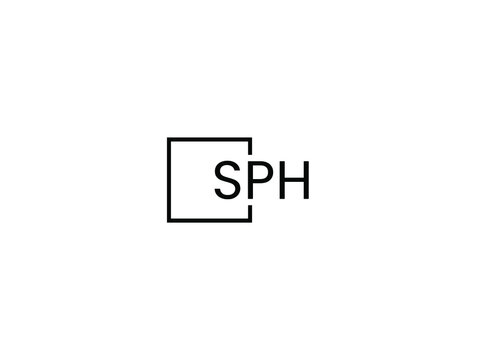 SPH letter initial logo design vector illustration