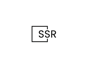 SSR letter initial logo design vector illustration