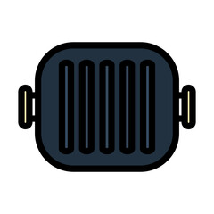 Icon Of Grill Pan