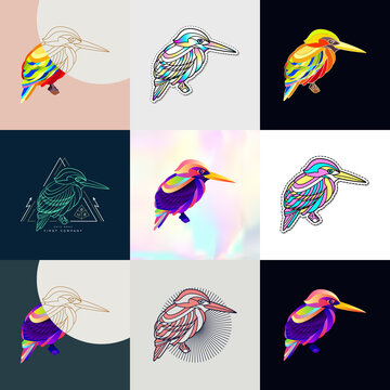 Abstract Bird Illustration