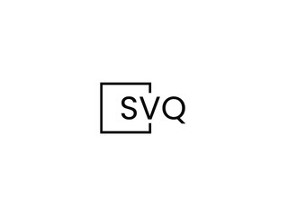 SVQ letter initial logo design vector illustration