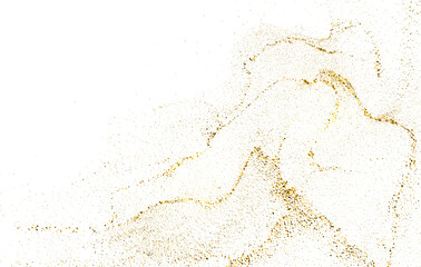 Abstract Gold design element with glitter effect background for greeting card and disqount voucher.