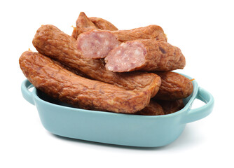 Sausage isolated on white background