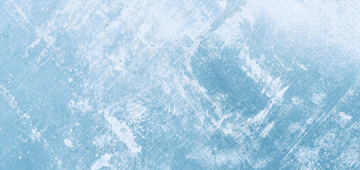 Distressed grunge texture of metal. Overlay rusty wallpaper. Ancient chalk print. Blue grunge surface. Vintage old