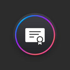 Certificate -  UI Icon