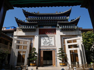 A beautiful unique Chinese Go game Museum in in Guandu Ancient town, Khunming, China