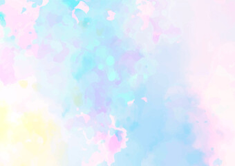 幻想的な水彩の水色テクスチャ背景
