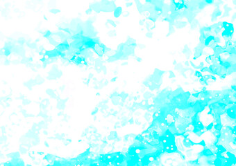 幻想的な水彩の水色テクスチャ背景
