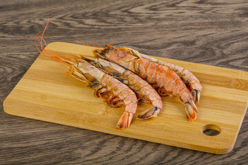 Tasty big Langoustine over the board