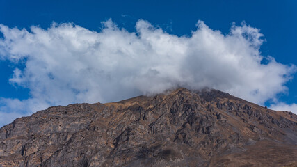 clouds over the mountains
