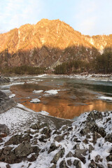 Sunset on the Katun River, Altai Republic, Russia